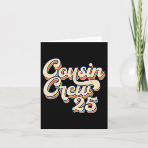 Cousin Crew 2025 Family Wiedersehen Vacation Beach Karte