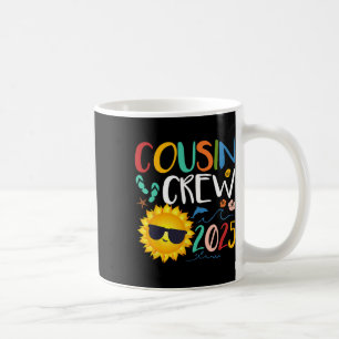 Cousin Crew 2025 Shirt Familienurlaub Strand Kaffeetasse