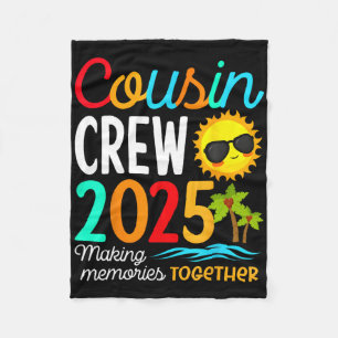 Cousin Crew 2025 Sommerferien Beach Familienausflu Fleecedecke