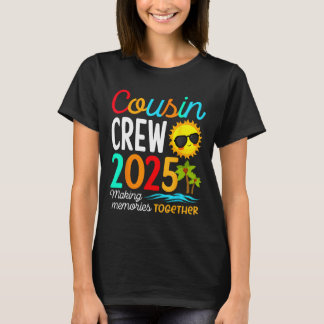 Cousin Crew 2025 Sommerferien Beach Familienausflu T-Shirt