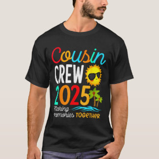 Cousin Crew 2025 Sommerferien Beach Familienausflu T-Shirt