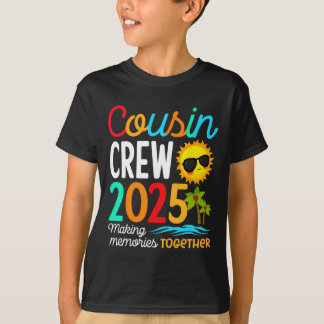 Cousin Crew 2025 Sommerferien Strand Familienreise T-Shirt