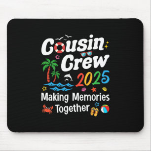 Cousin Crew 2025 Sommerferien Strand Familienurlau Mousepad