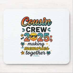 Cousin Crew 2025 Sommerferien Strand Familienurlau Mousepad