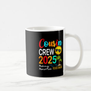 Cousin Crew 2025 Sommerferien Strand passende Fa Kaffeetasse