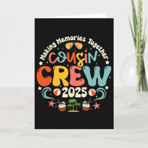 Cousin Crew 2025 Sommerferien Strandfamilienreise Karte
