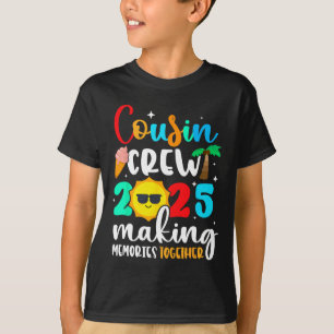 Cousin Crew 2025 Sommerferien Strandfamilienreise T-Shirt
