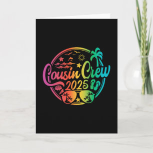 Cousin Crew 2025 Sommerurlaub Strand Familienreise Karte