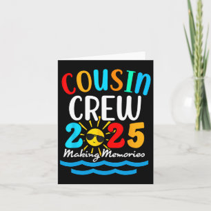 Cousin Crew 2025 Sommerurlaub Strand Familienreise Karte