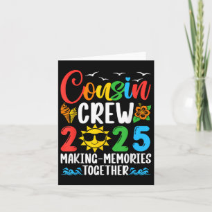 Cousin Crew 2025 Wiedersehen Matching Family Karte
