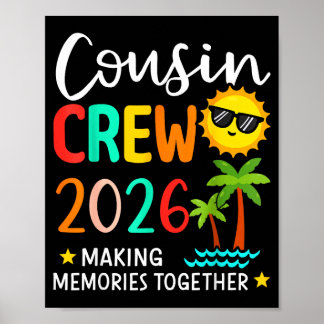 Cousin-Crew 2026 Erinnerungen an den Sommer Famili Poster
