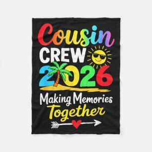 Cousin-Crew 2026 Erinnerungen machen Familien-Matc Fleecedecke