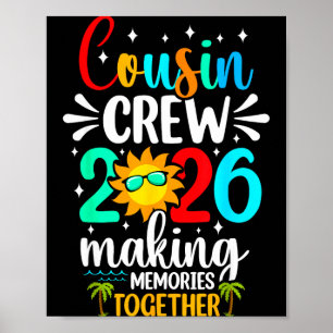 Cousin-Crew 2026 Sommerferien Strandfamilienreise Poster