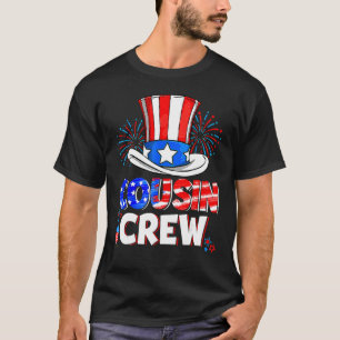 Cousin Crew 4. Juli Patriotic American Family T-Shirt