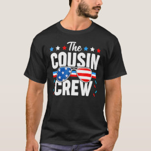 Cousin Crew 4. Juli Patriotische Amerikanerfamilie T-Shirt