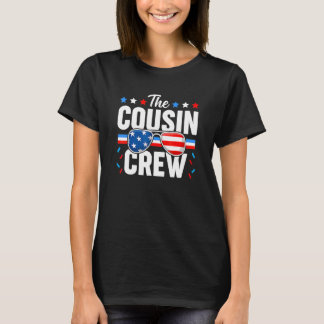 Cousin Crew 4. Juli Patriotische Amerikanerfamilie T-Shirt
