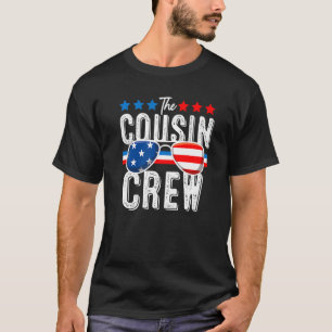 Cousin Crew 4. Juli Patriotische Amerikanerfamilie T-Shirt