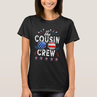Cousin Crew 4. Juli Patriotische Amerikanerfamilie T-Shirt