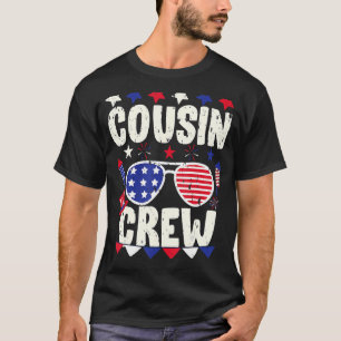 Cousin Crew 4. Juli Patriotische Amerikanerfamilie T-Shirt