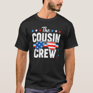 Cousin Crew 4. Juli Patriotische Amerikanerfamilie T-Shirt