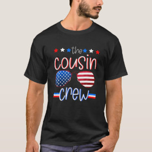 Cousin Crew 4. Juli Patriotische amerikanische Fla T-Shirt