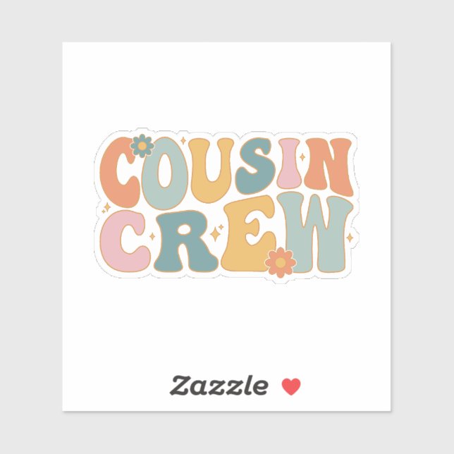 Cousin Crew Aufkleber (Blatt)
