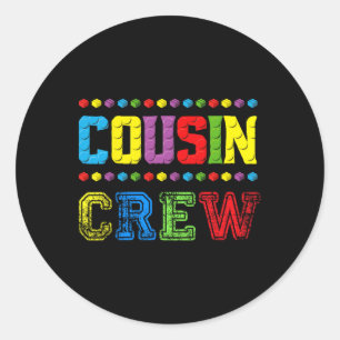 Cousin Crew Bausteine Master Builder Ziegel T Runder Aufkleber