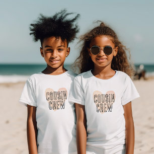 Cousin Crew Blush Heart Matching Family Baby T-shirt