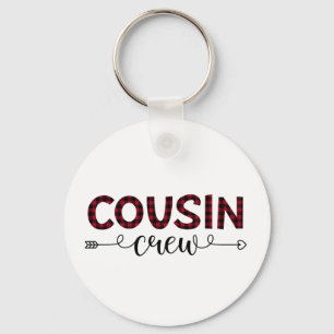 Cousin Crew Buffalo Kariertes Muster Weihnachten Schlüsselanhänger
