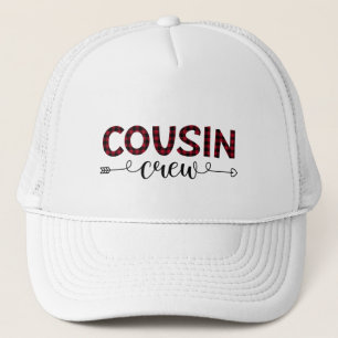 Cousin Crew Buffalo Kariertes Muster Weihnachten Truckerkappe