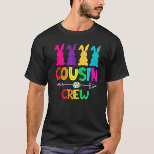 Cousin Crew Bunnies Osterpassende kolorierte Rabbi T-Shirt