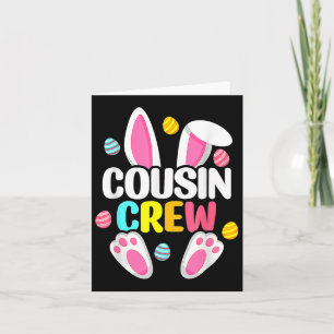 Cousin Crew Bunny Family Matching Osterjunge Mädch Karte