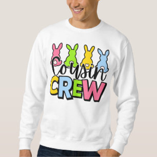Cousin Crew Bunte Osterhasen Sweatshirt