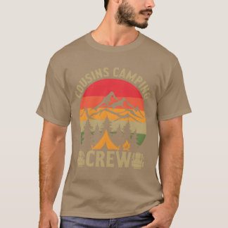 Cousin Crew Camper Campingliebhaber Lagerfeuer Lus T-Shirt