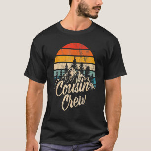Cousin Crew Camping Outdoor Sunset Summer Camp T-Shirt