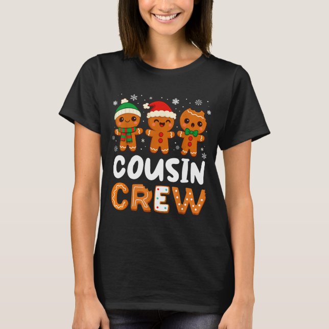 Cousin Crew Christmas 2025 Cookie Kids Boy Girl Fa T-Shirt (Vorderseite)