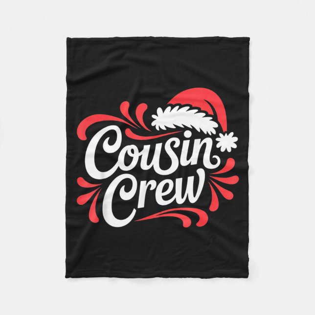 Cousin Crew Christmas Xmas Lights Family Matching  Fleecedecke (Vorderseite)