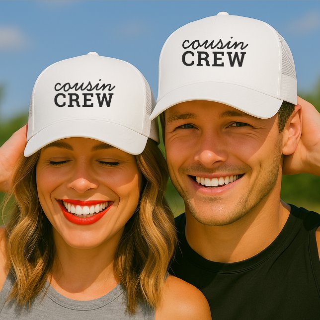 Cousin Crew | Coole Matching-Familie Truckerkappe (Von Creator hochgeladen)