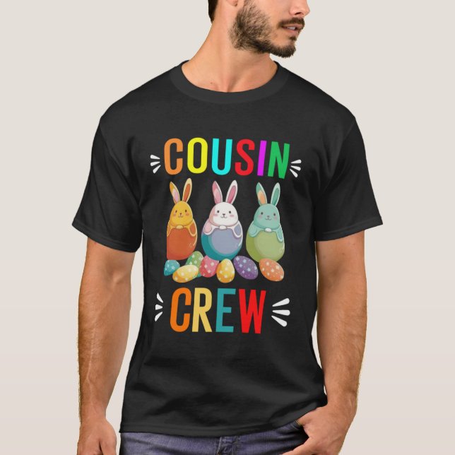 Cousin crew easter bunny family matching boys girl T-Shirt (Vorderseite)
