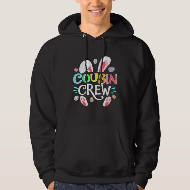 Cousin Crew Easter Bunny Family Matching Toddler B Hoodie (Vorderseite)