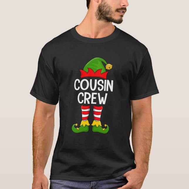 Cousin Crew Elf Xmas Family Matching Elf Squad Chr T-Shirt (Vorderseite)