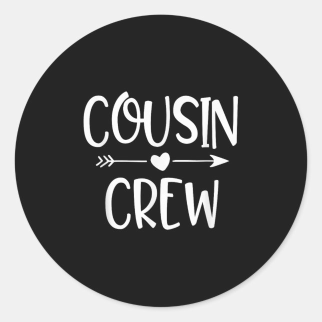 Cousin Crew Erinnerungen Wiedersehen Tr 2025 Serie Runder Aufkleber (Vorderseite)