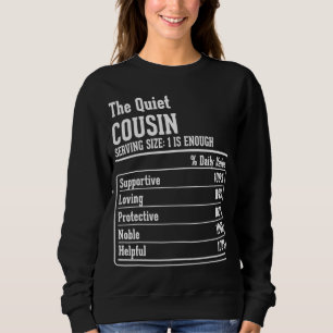 Cousin Crew Ernährung Fakten für den ruhigen Cousi Sweatshirt