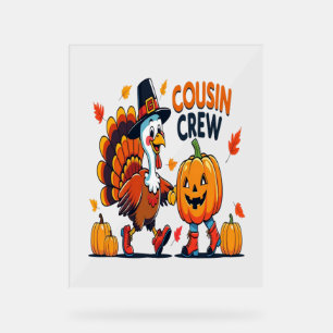 Cousin Crew Erntedank Pumpkin Acrylschild