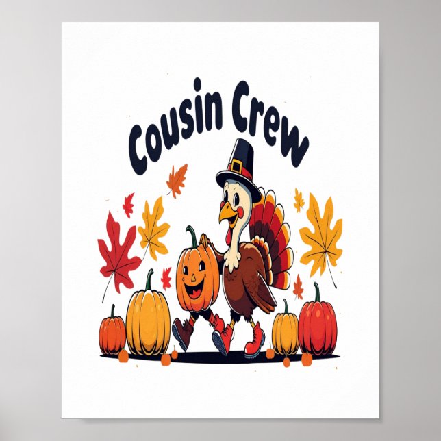Cousin Crew Erntedank Pumpkin Poster (Vorne)