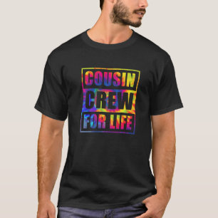 Cousin Crew für lebenslange Gefärbte Krawatte Über T-Shirt