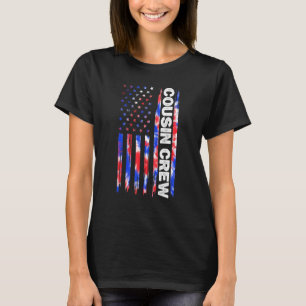 Cousin Crew Gefärbte Krawatte 4. Juli Kinder Fraue T-Shirt