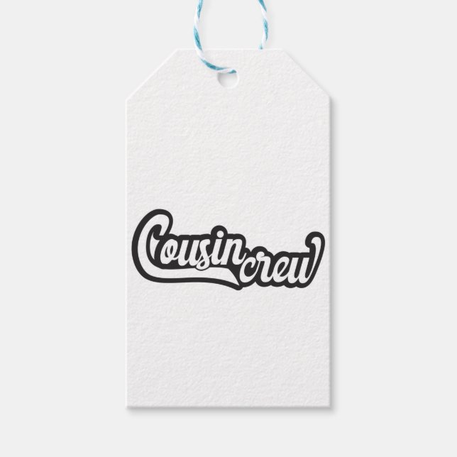 Cousin Crew Geschenkanhänger (Vorderseite)