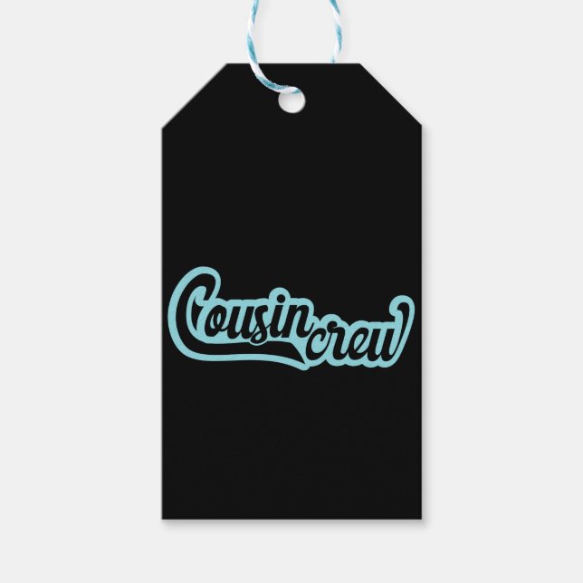 Cousin Crew Geschenkanhänger (Vorderseite)