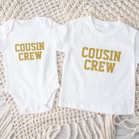 Cousin Crew | Gold Kids Baby T - Shirt